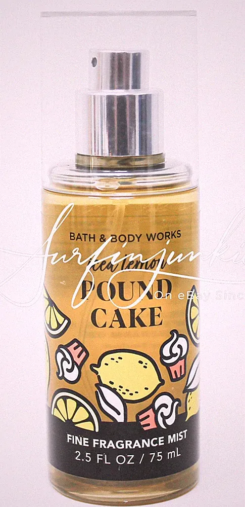 Bath & Body Works Lemon Pound Cake Fine Fragrance Mist Mini Travel 2.5oz Spray