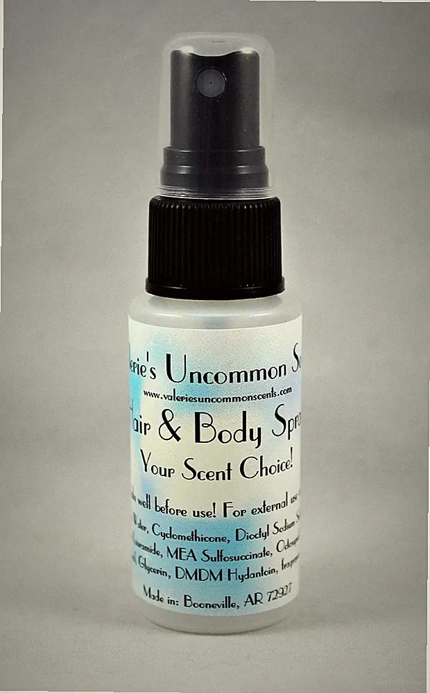 Lemon Essential Oil scented HAIR & BODY PERFUME FRAGRANCE SPRAY Mist 1oz sample