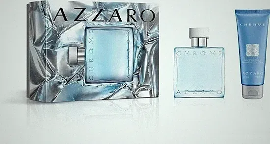 Chrome by Azzaro Fragrance for Men 2 Piece Gift Set