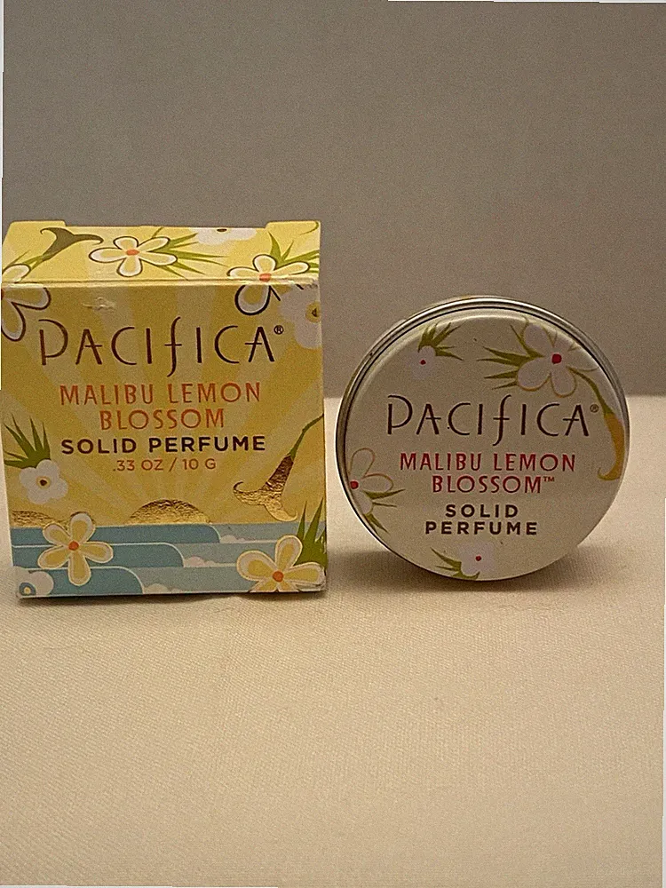 NEW Pacifica MALIBU LEMON BLOSSOM SOLID PERFUME 0.33oz/10g In A Tin