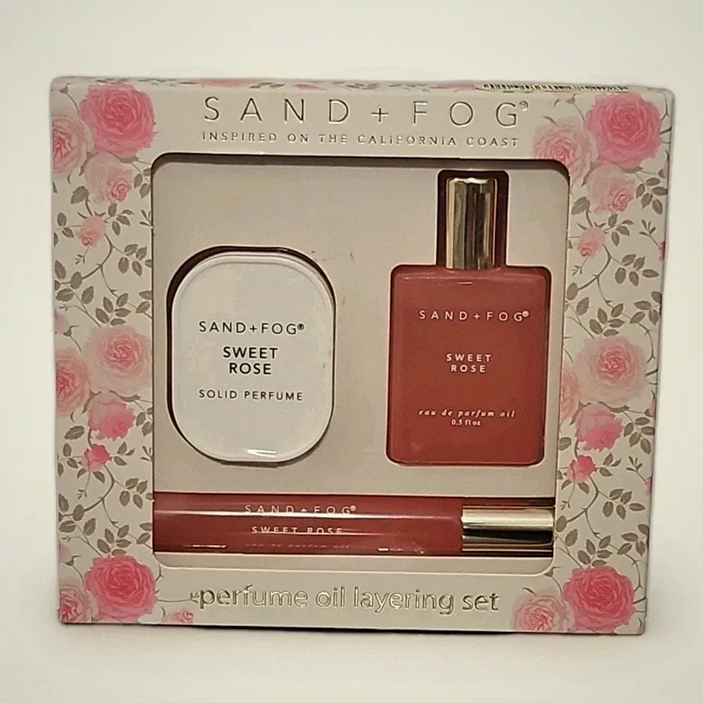 Sand And Fog Sweet Rose Dream Perfume Oil Layering Set Solid Perfume Set